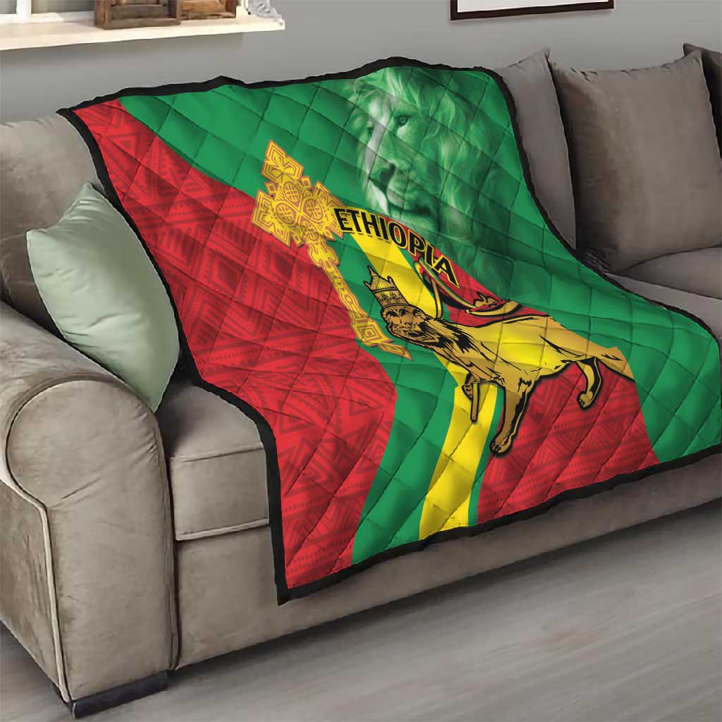 Ethiopia National Day Quilt Ethiopia Lion of Judah African Pattern
