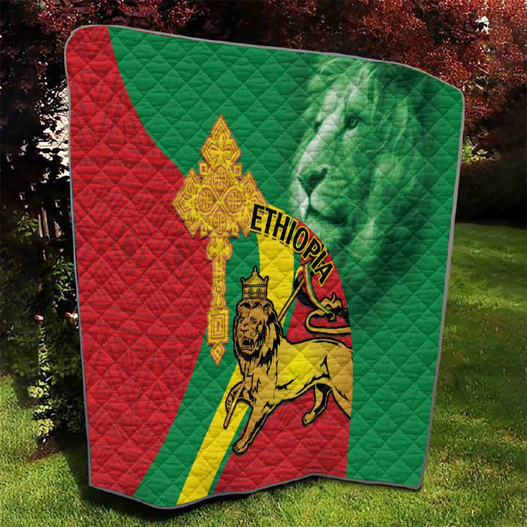 Ethiopia National Day Quilt Ethiopia Lion of Judah African Pattern