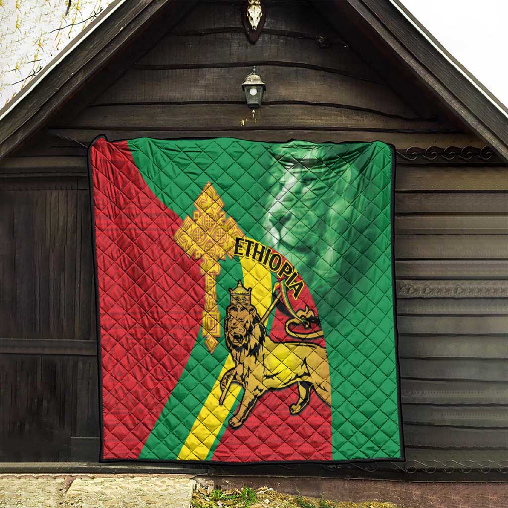 Ethiopia National Day Quilt Ethiopia Lion of Judah African Pattern