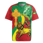 Ethiopia National Day Rugby Jersey Ethiopia Lion of Judah African Pattern