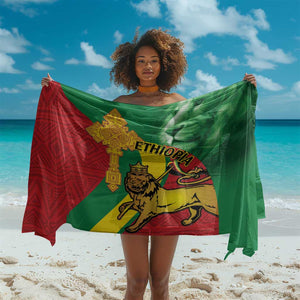 Ethiopia National Day Sarong Ethiopia Lion of Judah African Pattern