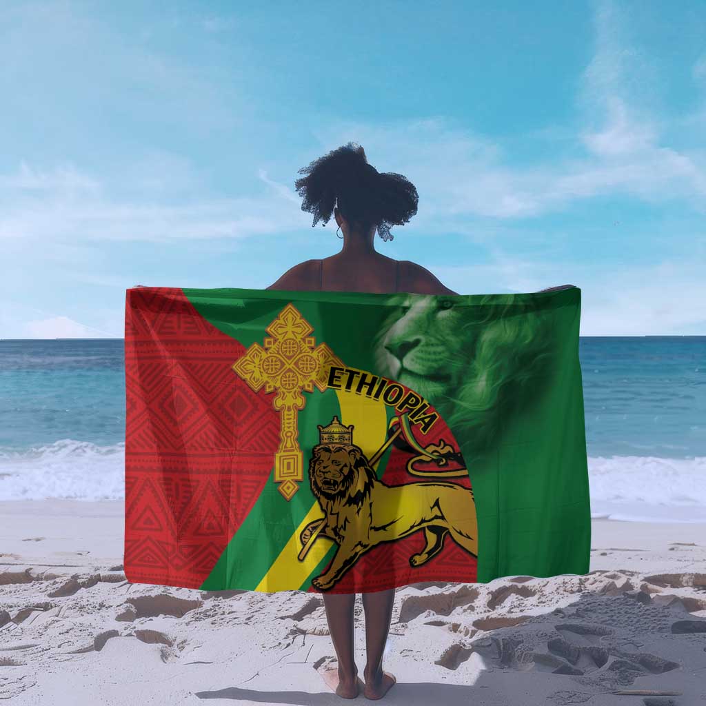 Ethiopia National Day Sarong Ethiopia Lion of Judah African Pattern