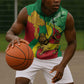 Ethiopia National Day Sleeveless Hoodie Ethiopia Lion of Judah African Pattern - African Pride