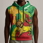 Ethiopia National Day Sleeveless Hoodie Ethiopia Lion of Judah African Pattern - African Pride