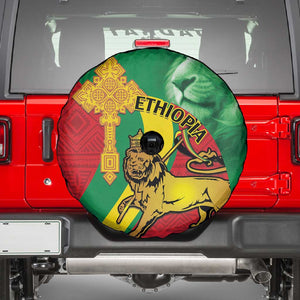 Ethiopia National Day Spare Tire Cover Ethiopia Lion of Judah African Pattern