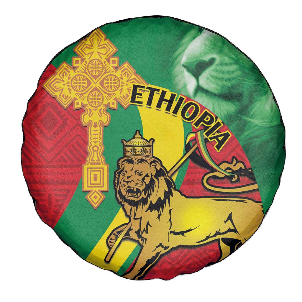 Ethiopia National Day Spare Tire Cover Ethiopia Lion of Judah African Pattern