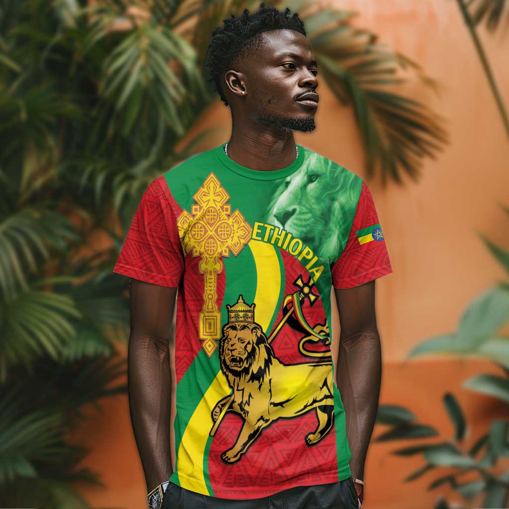Ethiopia National Day T shirt Ethiopia Lion of Judah African Pattern
