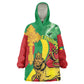Ethiopia National Day Wearable Blanket Hoodie Ethiopia Lion of Judah African Pattern