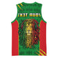 Personalised Ethiopia Basketball Jersey Men's Dreadlock Rasta Lion Headphones - African Pride