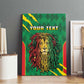 Personalised Ethiopia Canvas Wall Art Men's Dreadlock Rasta Lion Headphones