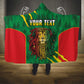 Personalised Ethiopia Hooded Blanket Men's Dreadlock Rasta Lion Headphones