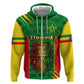 Personalised Ethiopia Hoodie Men's Dreadlock Rasta Lion Headphones
