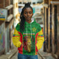 Personalised Ethiopia Hoodie Men's Dreadlock Rasta Lion Headphones