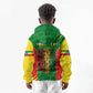 Personalised Ethiopia Kid Hoodie Men's Dreadlock Rasta Lion Headphones