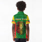 Personalised Ethiopia Kid Polo Shirt Men's Dreadlock Rasta Lion Headphones