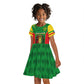 Personalised Ethiopia Kid Short Sleeve Dress Men's Dreadlock Rasta Lion Headphones