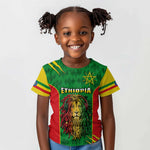 Personalised Ethiopia Kid T shirt Men's Dreadlock Rasta Lion Headphones
