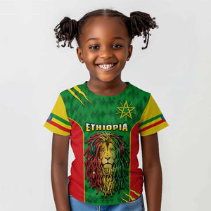 Personalised Ethiopia Kid T shirt Men's Dreadlock Rasta Lion Headphones