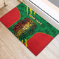 Personalised Ethiopia Rubber Doormat Men's Dreadlock Rasta Lion Headphones