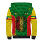 Personalised Ethiopia Sherpa Hoodie Men's Dreadlock Rasta Lion Headphones