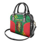Personalised Ethiopia Shoulder Handbag Men's Dreadlock Rasta Lion Headphones