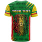 Personalised Ethiopia T shirt Men's Dreadlock Rasta Lion Headphones