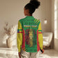 Personalised Ethiopia Women Casual Shirt Men's Dreadlock Rasta Lion Headphones LT14