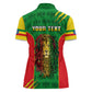 Personalised Ethiopia Women Polo Shirt Men's Dreadlock Rasta Lion Headphones