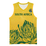 Custom South Africa Cricket Basketball Jersey 2024 African Pattern Go Proteas - African Pride