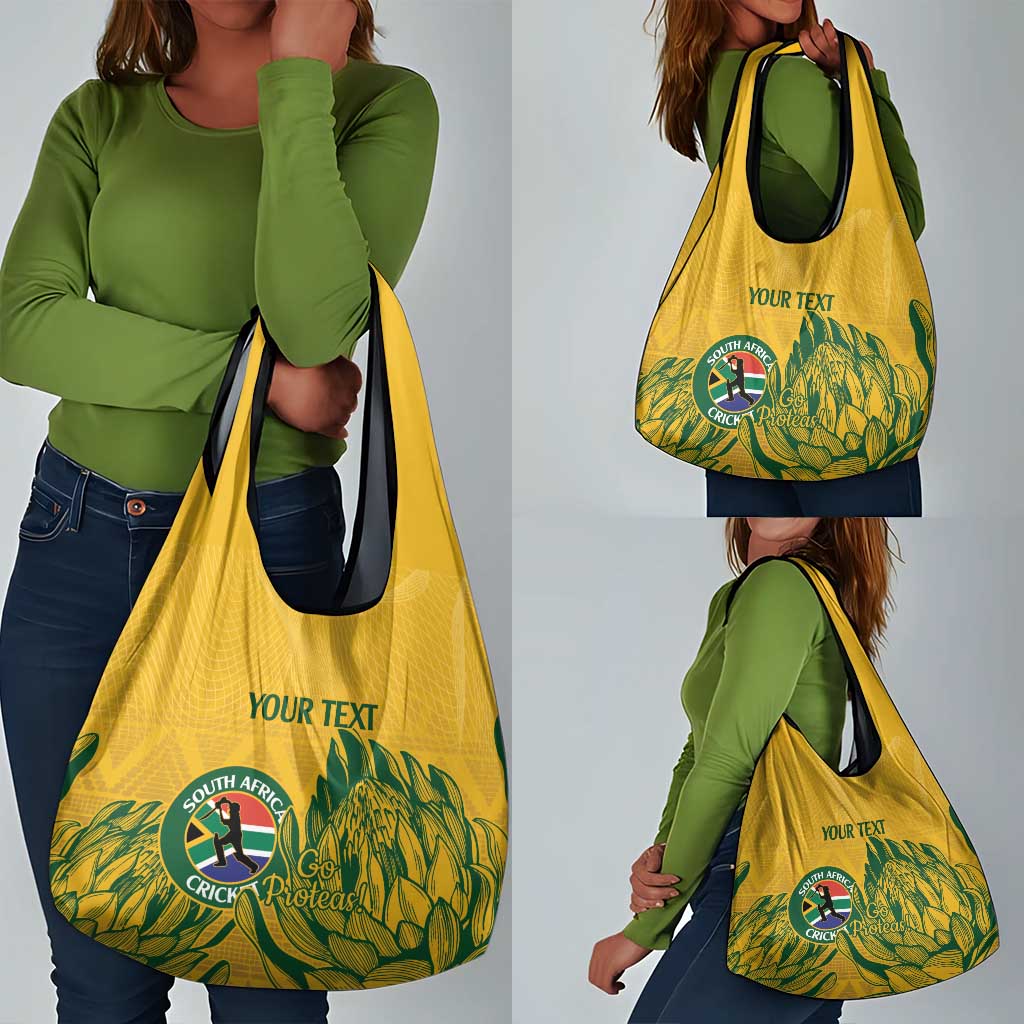 Custom South Africa Cricket Grocery Bag 2024 African Pattern Go Proteas