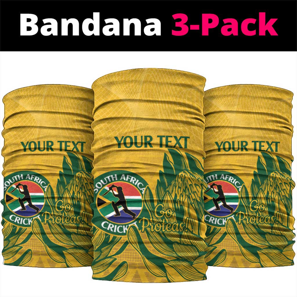 Custom South Africa Cricket Neck Gaiter 2024 African Pattern Go Proteas LT14