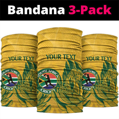 Custom South Africa Cricket Neck Gaiter 2024 African Pattern Go Proteas LT14