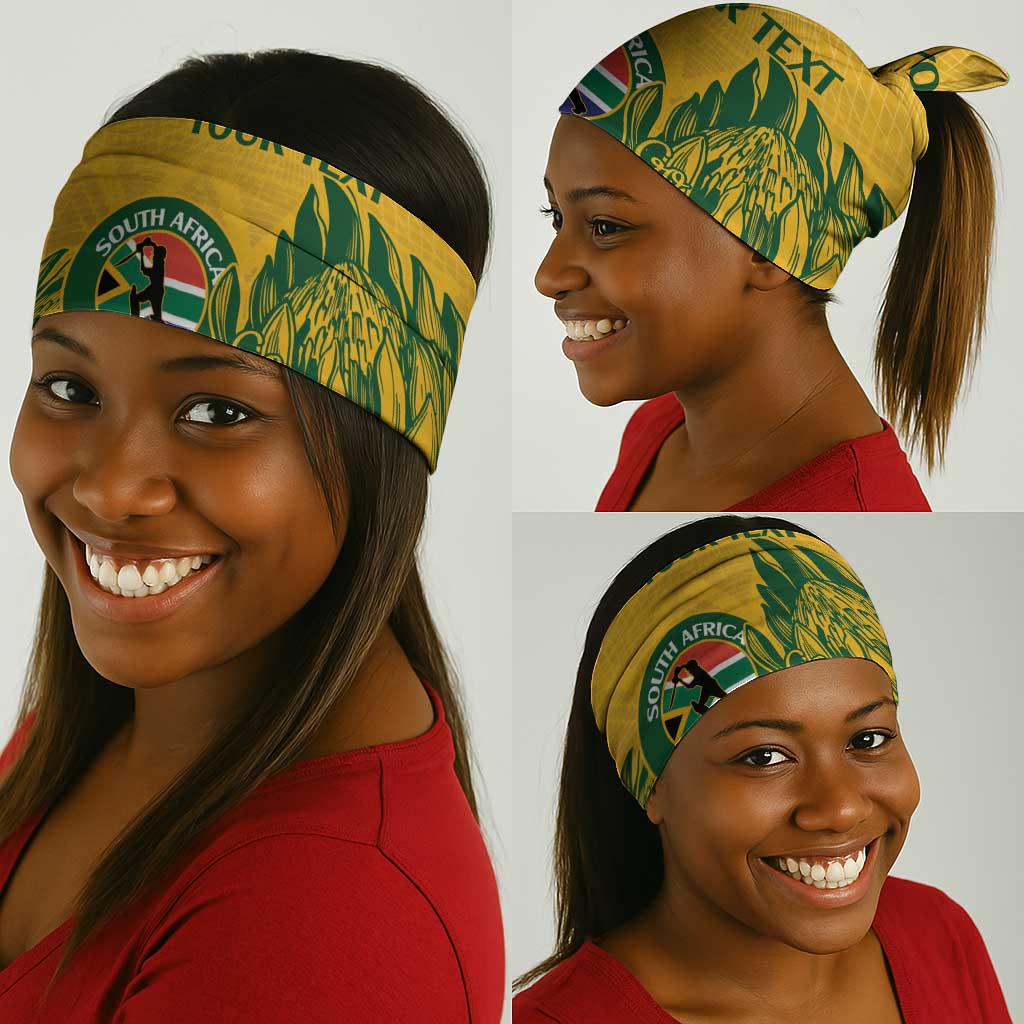 Custom South Africa Cricket Neck Gaiter 2024 African Pattern Go Proteas LT14