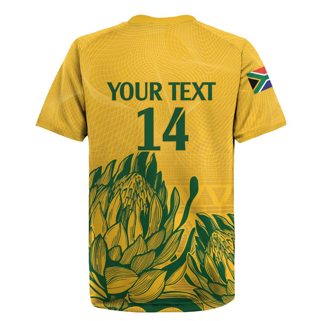 Custom South Africa Cricket Rugby Jersey 2024 African Pattern Go Proteas