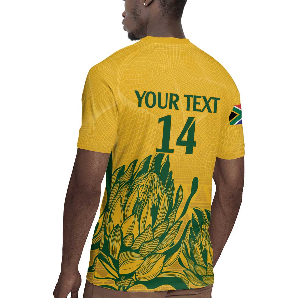 Custom South Africa Cricket Rugby Jersey 2024 African Pattern Go Proteas