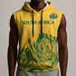 Custom South Africa Cricket Sleeveless Hoodie 2024 African Pattern Go Proteas - African Pride