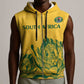 Custom South Africa Cricket Sleeveless Zip Hoodie 2024 African Pattern Go Proteas - African Pride
