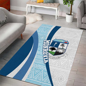 Afro Liberia Monrovia Capital Area Rug African Pattern Curves Style