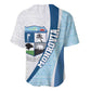 Afro Liberia Monrovia Capital Baseball Jersey African Pattern Curves Style