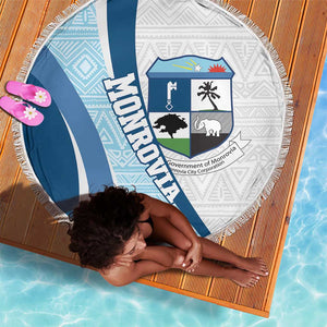 Afro Liberia Monrovia Capital Beach Blanket African Pattern Curves Style
