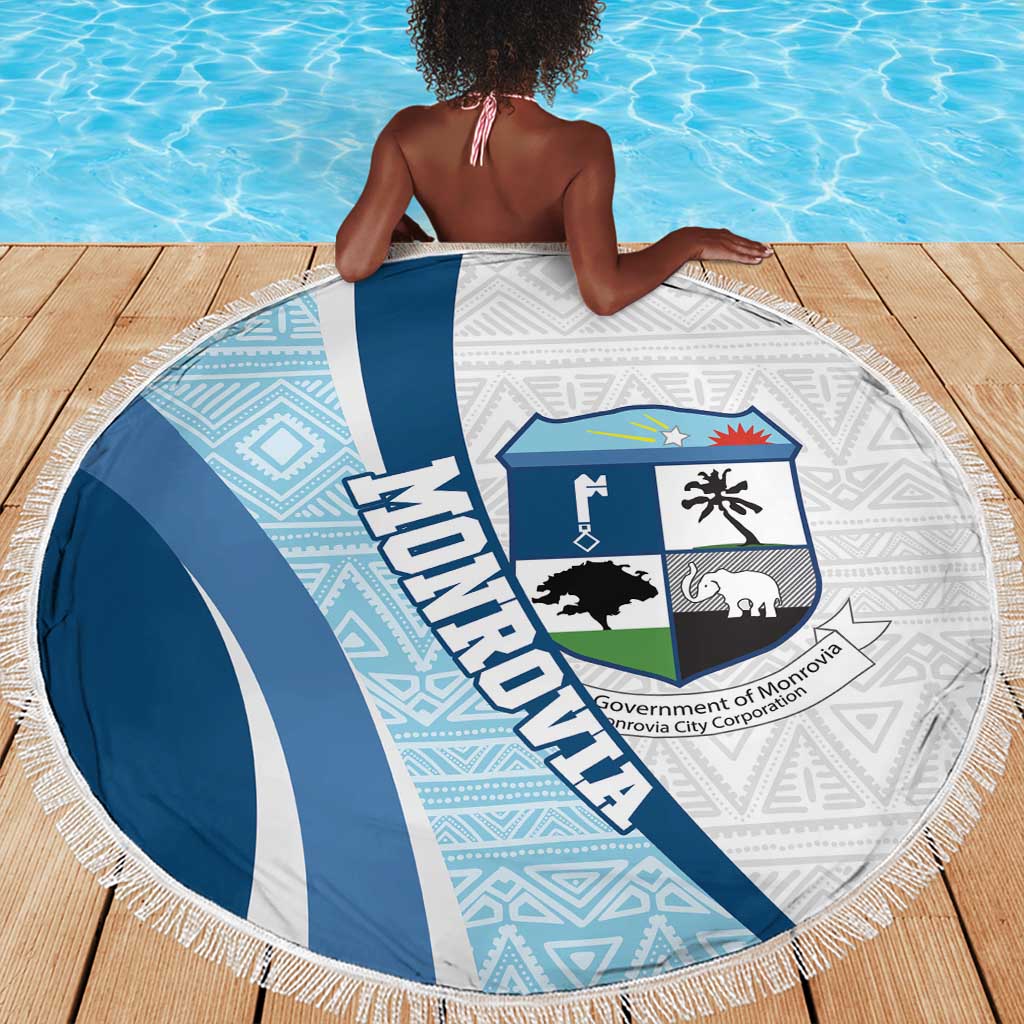 Afro Liberia Monrovia Capital Beach Blanket African Pattern Curves Style