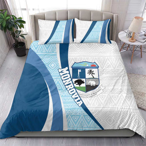 Afro Liberia Monrovia Capital Bedding Set African Pattern Curves Style