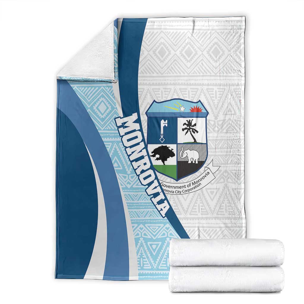 Afro Liberia Monrovia Capital Blanket African Pattern Curves Style