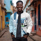 Afro Liberia Monrovia Capital Bomber Jacket African Pattern Curves Style