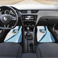 Afro Liberia Monrovia Capital Car Mats African Pattern Curves Style