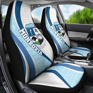 Afro Liberia Monrovia Capital Car Seat Cover African Pattern Curves Style