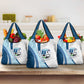Afro Liberia Monrovia Capital Grocery Bag African Pattern Curves Style