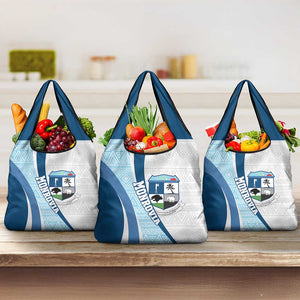 Afro Liberia Monrovia Capital Grocery Bag African Pattern Curves Style