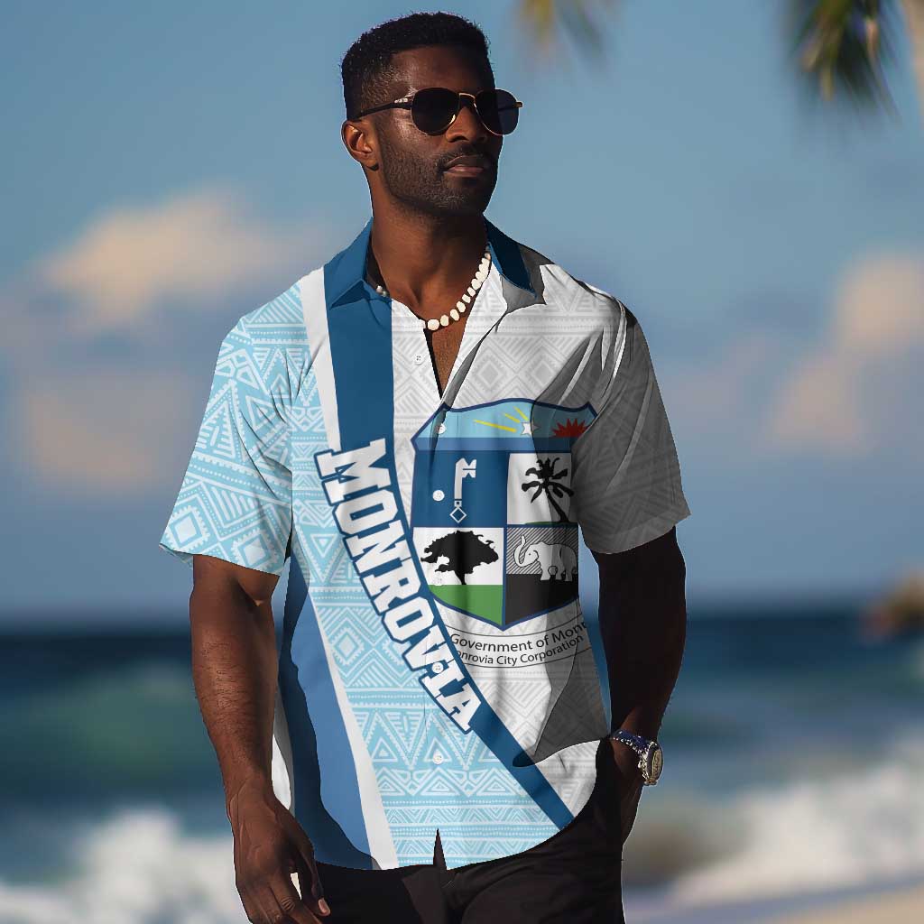 Afro Liberia Monrovia Capital Hawaiian Shirt African Pattern Curves Style