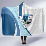 Afro Liberia Monrovia Capital Hooded Blanket African Pattern Curves Style